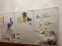 鑫萬(wàn)豐石墨烯壁掛取暖器壁畫(huà)電熱板掛墻電暖畫(huà)碳晶墻暖電暖器家用節能客廳聯(lián)畫(huà) 工程框1800瓦-粉新家和富貴-三聯(lián)畫(huà) 曬單實(shí)拍圖
