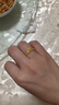 周生生黃金戒指 足金愛(ài)情密語(yǔ)皇冠戒指女款 生日禮物90227R 計價(jià)3.15克 曬單實(shí)拍圖