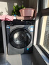 海爾（Haier）洗衣機新品4.0旗艦級BE37E直驅活水精華洗10公斤超薄滾筒全自動(dòng)全嵌洗衣機國家補貼20%六維減震 洗脫+直驅精華洗+晶彩屏+1.15洗凈比+藍盾除菌 曬單實(shí)拍圖