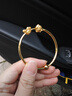 周生生素圈黃金手鐲 光面圓桿足金金珠手環(huán)可配串珠 90194K計價(jià) 06圈 - 12.0克(含工費400元) 曬單實(shí)拍圖