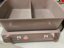 美的（Midea）鈦陶0氟多功能鍋電火鍋不銹鋼蒸鍋鴛鴦火鍋專(zhuān)用鍋超薄速沸多功能一體電鍋煎烤料理鍋DLS332266S 曬單實(shí)拍圖