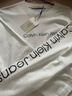 CALVIN KLEIN JEANS重磅純棉CK長(cháng)袖T恤男女新款字母印花上衣寬松百搭學(xué)生打底長(cháng)袖T恤 白色ck長(cháng)袖 2XL 曬單實(shí)拍圖