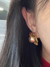 伊黛兒復古鑲鉆花朵珍珠耳釘女中古耳環(huán)小眾獨特輕奢高級感時(shí)尚做舊耳飾 復古珍珠耳環(huán) 曬單實(shí)拍圖