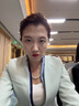 AD主持人正裝女高端商務(wù)會議接待工作服酒店前臺工作裝職業(yè)裝套裝 水藍色西裝+半裙 M 曬單實拍圖