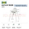 宜家（IKEA）ANTILOP安迪洛高腳寶寶椅嬰兒吃飯成長(cháng)椅家用餐椅兒童椅 白色含托盤(pán) 曬單實(shí)拍圖
