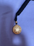 愛(ài)戀（AILEND）黃金吊墜八寶羅盤(pán)999足金福蓮花掛墜送男友送老公男女款生日禮物 搭配小金珠+贈送黑色編繩 約6g（多退少補）簡(jiǎn)包裝無(wú)禮盒 曬單實(shí)拍圖