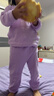 三槍中大童秋衣秋褲A類(lèi)青少年抗菌女童圓領(lǐng)長(cháng)袖純棉內衣套 淡紫 150 曬單實(shí)拍圖