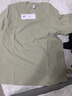 凡客誠品（VANCL）凡客官方店220克精梳棉長(cháng)袖T恤男士休閑圓領(lǐng)純棉潮流新款 灰綠 2XL 曬單實(shí)拍圖