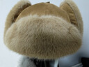 CACUSS毛線(xiàn)帽女士冬季保暖加絨加厚雷鋒帽大頭圍東北戶(hù)外護耳帽子卡其色 曬單實(shí)拍圖