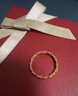 周六福（ZLF）新年禮物  黃金戒指女款足金5G金編織金線(xiàn)指環(huán)織夢(mèng) 計價(jià) 13號-2.35g 曬單實(shí)拍圖