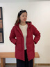 波司登（BOSIDENG）25新款羽絨服女中款連帽加厚90絨商場(chǎng)同款休閑百搭外套B250245122 醇酒紅|1856-趨勢推薦 S 160/84A 體重約110-130斤 曬單實(shí)拍圖