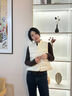 花田衣畝90%白鵝絨服馬甲女2025新款秋冬季中式大衣內搭立領(lǐng)羽絨短款背心 白色鵝絨服 90%鵝絨長(cháng)袖 M 推薦體重（100-115斤） 曬單實(shí)拍圖