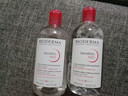 貝德瑪（BIODERMA）【明星同款】粉水500ml舒妍多效潔膚液卸妝敏感肌卸防曬生日禮物 曬單實(shí)拍圖