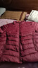雅鹿輕薄羽絨服女短款2025新款中老年修身女裝白鴨絨媽媽保暖外套 3470枚紅色 2XL 推薦125-140斤 曬單實(shí)拍圖