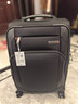 Samsonite/新秀麗拉桿箱  商務(wù)多功能登機箱 多隔層大容量AZ7 黑色 拉鏈 20英寸 曬單實(shí)拍圖