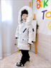G.DUCKKIDS女童羽絨棉服2023新款洋氣加厚兒童棉衣中大童冬裝外套中長款棉襖 杏色 夾棉加絨 140 曬單實拍圖