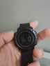 赟婭新兵入伍戰術(shù)手表潛水特種軍迷表男士手表戶(hù)外運動(dòng)夜光電子表防水 【黑色-黑表盤(pán)】膠圈 曬單實(shí)拍圖