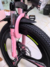 鳳凰山地自行車(chē)男女變速山地車(chē)碟剎青少年兒童自行車(chē)學(xué)生單車(chē) 星際 粉紫【變速】后座+LED燈+三刀輪 22寸【適合130-170cm】 曬單實(shí)拍圖