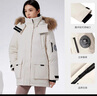 駱駝（CAMEL）戶外極寒派克工裝毛領(lǐng)情侶款羽絨服保暖加厚中長款外套 曬單實拍圖