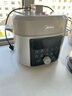 美的（Midea）小飛俠沸騰濃香雙模式電壓力鍋0氟0涂層雙膽高壓鍋5L智能預約家用煲湯4-6人煮飯煲E5825N輕音泄壓 曬單實(shí)拍圖