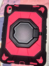 RBP適用2025新款ipad11/10保護殼A16芯片10代平板保護套方形轉盤(pán)360度旋轉支架硅膠全包防摔-黑玫粉 曬單實(shí)拍圖