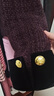 LULUALWAYS我愛(ài)露露24冬季新款時(shí)髦氣質(zhì)淑女高腰傘裙長(zhǎng)款半身裙女 紫色 S 曬單實(shí)拍圖