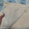 歐迪芬【軟糯加絨套裝】女士睡衣女秋冬季法蘭絨可外穿家居服米白L 曬單實(shí)拍圖