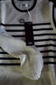 森馬（Semir）森馬針織衫女短款假兩件條紋氣質(zhì)2024春套頭衫通勤 白黑色調00319 M 160/84A 曬單實(shí)拍圖