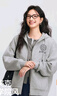 森馬（Semir）[商場(chǎng)同款]外套女連帽刺繡學(xué)院風(fēng)2025春寬松質(zhì)感夾克101125108002 曬單實(shí)拍圖
