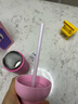 和序雙飲兒童保溫杯學(xué)生吸管杯大容量運動(dòng)水杯便攜辦公高顏值杯咔噠杯 曬單實(shí)拍圖