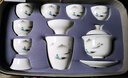 金鑲玉 茶具套裝 羊脂玉瓷旅行茶具套組茶壺茶杯竹木茶盤(pán)整套便攜式套組 羊脂玉瓷垂釣山中旅行茶具 曬單實(shí)拍圖