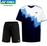 YONEX尤尼克斯羽毛球服比賽訓練短袖110145BCR藏青+黑色短褲套裝XO 曬單實(shí)拍圖