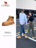 駱駝（CAMEL）【山丘】經(jīng)典大黃靴反絨馬丁靴戶外工裝靴 L23W076065 土黃 37 曬單實拍圖