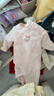 戴維貝拉（DAVE＆BELLA）冬季新款珊瑚絨寶寶連體衣新生兒衣服小童爬服嬰兒睡衣哈衣 粉色【現貨】 73cm （建議身高66-73cm） 曬單實(shí)拍圖