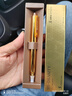 晨光（M&G）優(yōu)品極光三倍高密度按動(dòng)中性筆金屬質(zhì)感高顏值碳素筆學(xué)生用考試刷題筆AGPH3728辦公文具 流光金+1支晨光筆芯 曬單實(shí)拍圖
