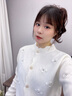 施洛瀾立體釘珠小花加厚毛衣外套女2025秋冬裝新款寬松洋氣針織開(kāi)衫外穿 白色 均碼 建議80-135斤 曬單實(shí)拍圖