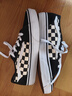 VANS范斯官方 黑白棋盤(pán)格女鞋板鞋運動(dòng)鞋 黑白棋盤(pán)格 38  曬單實(shí)拍圖