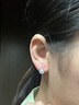 Royal sasa皇家莎莎S925銀微鑲仿水晶水滴耳釘高級氣質(zhì)小眾耳環(huán)耳扣耳飾 曬單實(shí)拍圖