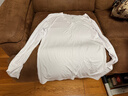 貓人莫代爾秋衣上衣男士薄款V領(lǐng)無(wú)痕保暖內衣修身打底衫肌底衣長(cháng)袖冬 無(wú)痕V字領(lǐng)鈦白 L 【參考體重90-120斤】 曬單實(shí)拍圖