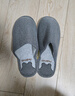 利達妮（TZLDN）室內棉拖鞋男款防滑秋冬季棉居家男士家居情侶毛布拖鞋 灰色42-43 曬單實(shí)拍圖