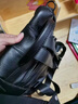 柏仕梵高檔頭層牛皮商務(wù)雙肩包大容量電腦包旅行包登山包通勤包輕便 黑色 曬單實(shí)拍圖