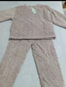 幸棉（LUCKMEEY）珊瑚絨家居服套裝男女長(cháng)毛絨保暖可外穿情侶睡衣麻花絨圓領(lǐng)秋冬 女款香芋紫 L （女110-140斤/男120-140斤） 曬單實(shí)拍圖