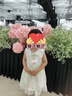 La Chapelle拉夏貝爾女童連衣裙2025新品洋氣兒童夏裝公主裙寶寶碎花背心裙子 米色 送帽子 120 建議身高111-120cm 曬單實(shí)拍圖