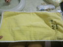 兒童毛巾浴巾柔軟吸水不掉毛四季款寶寶洗澡巾嬰兒蓋毯包巾幼兒園 米黃色 兒童毛巾25cm*50cm【1條裝】 曬單實(shí)拍圖
