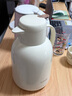 蘇泊爾（SUPOR）保溫壺家用玻璃內膽暖水壺大容量熱水瓶學(xué)生宿舍熱水壺保溫水壺 奶油白【防塵壺嘴】2L 曬單實(shí)拍圖