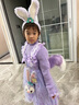 G.DUCKKIDS童裝洛麗塔公主裙女童連衣裙春秋季兒童裙子秋冬針織毛衣蓬蓬裙女 2520紫色毛衣裙+裙撐【不加絨】 120 尺碼5~6歲【110-120cm】cm 曬單實(shí)拍圖