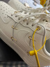 耐克NIKE板鞋女空軍一號 AIR FORCE 1運動(dòng)鞋FV3654-111帆白37.5 曬單實(shí)拍圖