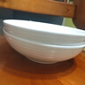 7英寸純白霜月盤(pán)牛肉面餐具碗創(chuàng  )意商用家用大湯碗釉彩簡(jiǎn)約高級碗 7英寸純白橫紋碗【1只裝】 曬單實(shí)拍圖