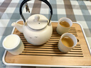 津盼陶瓷功夫茶具套裝中式大容量提梁壺家用高檔茶杯茶托盤(pán)整套泡茶壺 茶具套裝【一壺六杯+茶盤(pán)】 曬單實(shí)拍圖