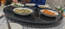 美的（Midea）暖菜板圓形家用熱菜板帶電陶爐款飯菜保溫板智能自動(dòng)轉盤(pán)多功能加熱桌墊80CM/100CM自動(dòng)旋轉 【分區控溫電動(dòng)旋轉電陶爐】暖菜火鍋一體機 80cm 曬單實(shí)拍圖